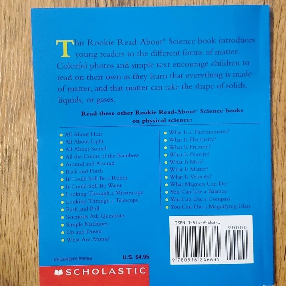 5 Set of Science Books on Matter‎ Grades 1-3